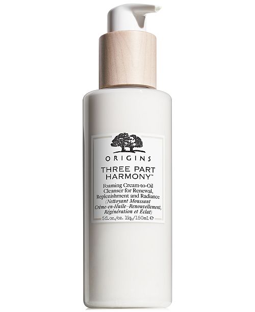 Origins Three Part Harmony™ Foaming Cream-To-Oil Cleanser for Renewal, Replenishment and Radiance