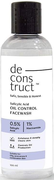 Deconstruct Salicylic Acid Oil Control Face Wash - 0.5% Salicylic Acid And 1% Niacinamide