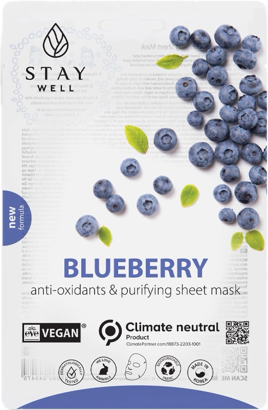 Stay Well Blueberry Antioxidant & Purifying Sheet Mask