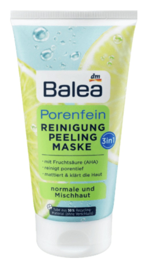 Balea Porenfein 3In1 Reinigung Peeling Maske