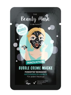 The Beauty Mask Company Bubble Creme Mask With Charcoal And Licorice