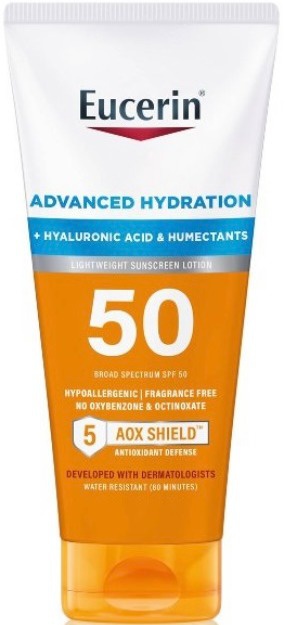 Falde sammen Trafik alkohol Eucerin Advanced Hydration Sunscreen Lotion ingredients (Explained)