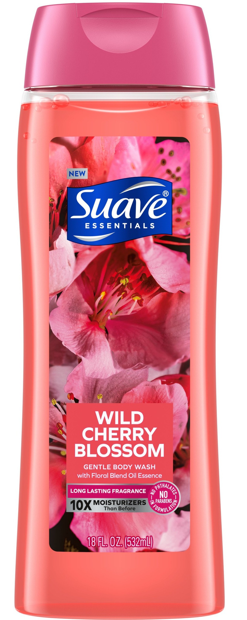 Suave Essential Wild Cherry Blossom Gentle Body Wash