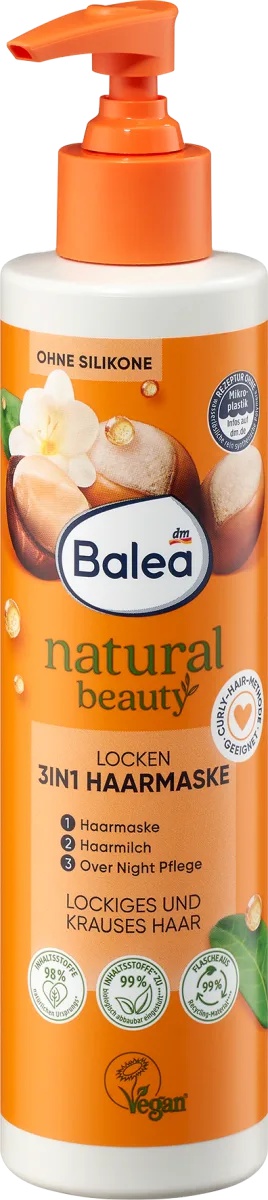 Balea Natural Beauty Locken 3in1 Haarmaske