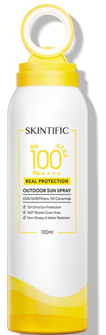 Skintific Outdoor Sun Spray Sunscreen Mist SPF100 Pa++++ UVA/UVB Filters
