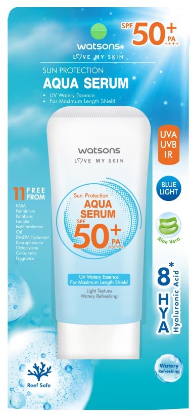 Watsons Sun Protection Aqua Serum SPF50 Pa ++++