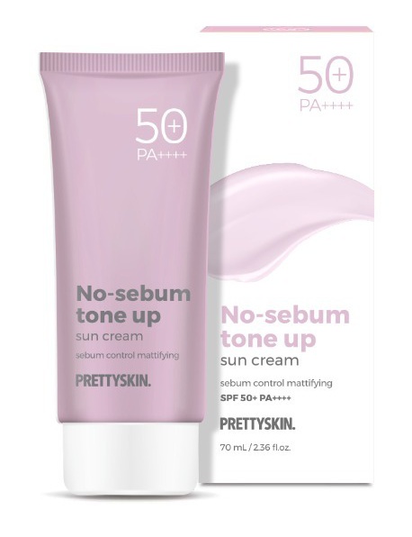 PRETTYSKIN No-sebum Tone Up Sun Cream SPF 50+ Pa++++