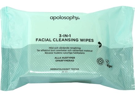 Apolosophy Face 3in1 Facial Cleansing Wipes