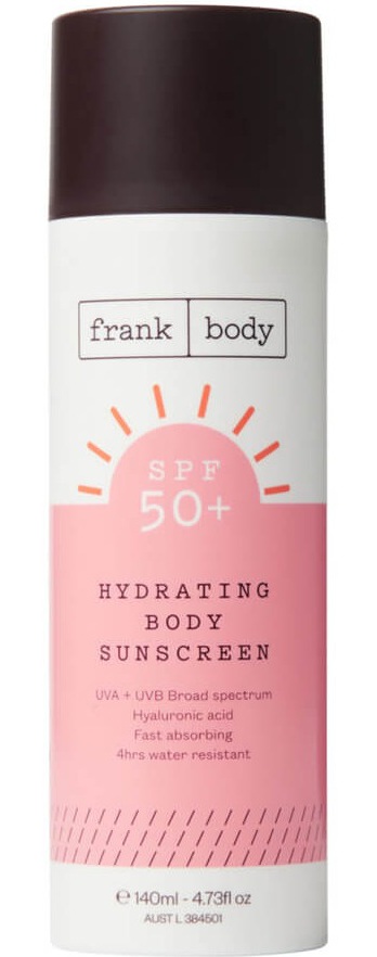 Frank Body SPF50+ Hydrating Body & Face Sunscreen