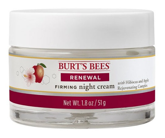 Burt's Bees Renewal Firming Night Cream With Hibiscus And Apple