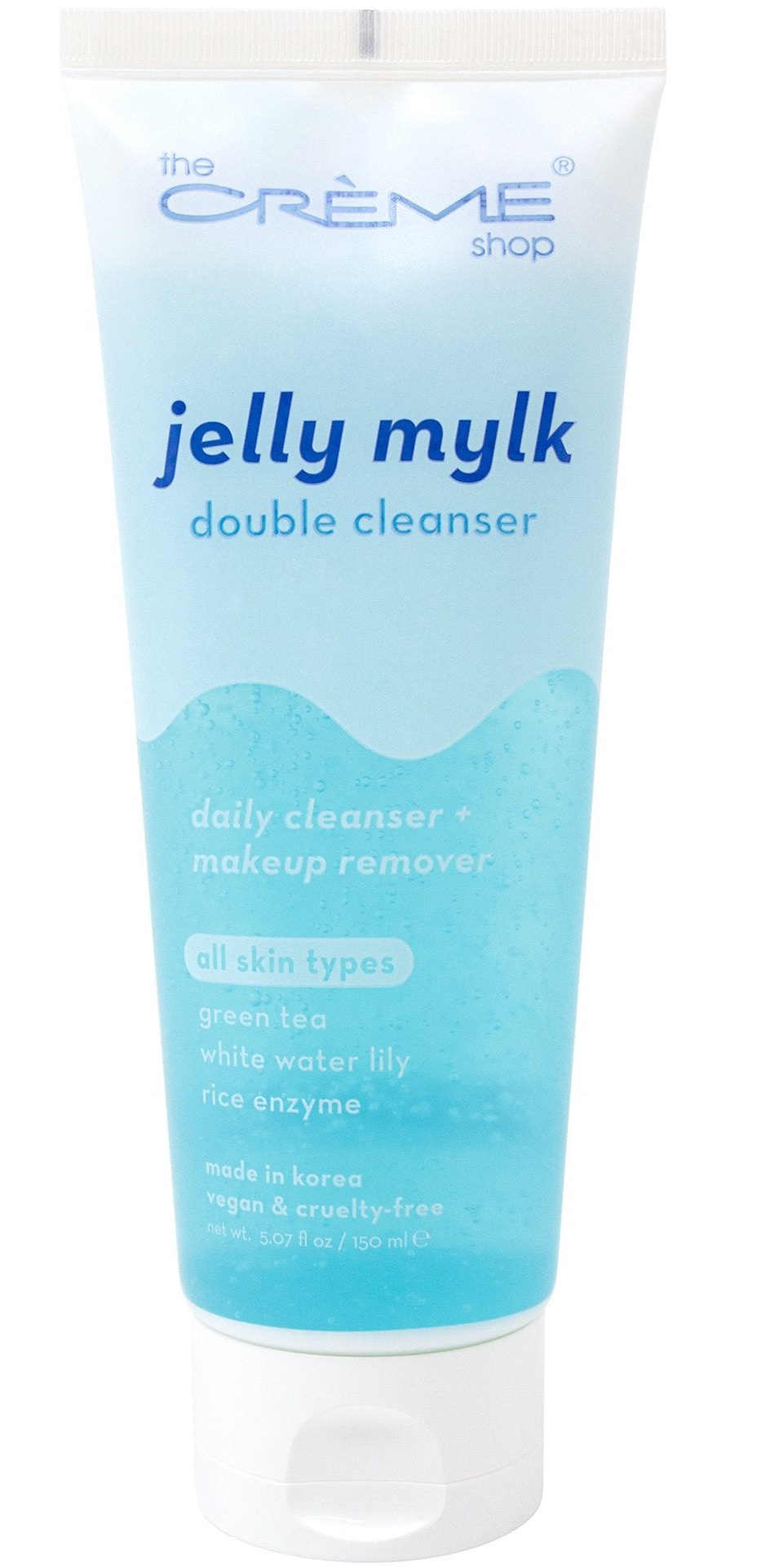 The Creme Shop Jelly Mylk Double Cleanser (vegan) | Green Tea + White Water Lily + Rice Enzyme