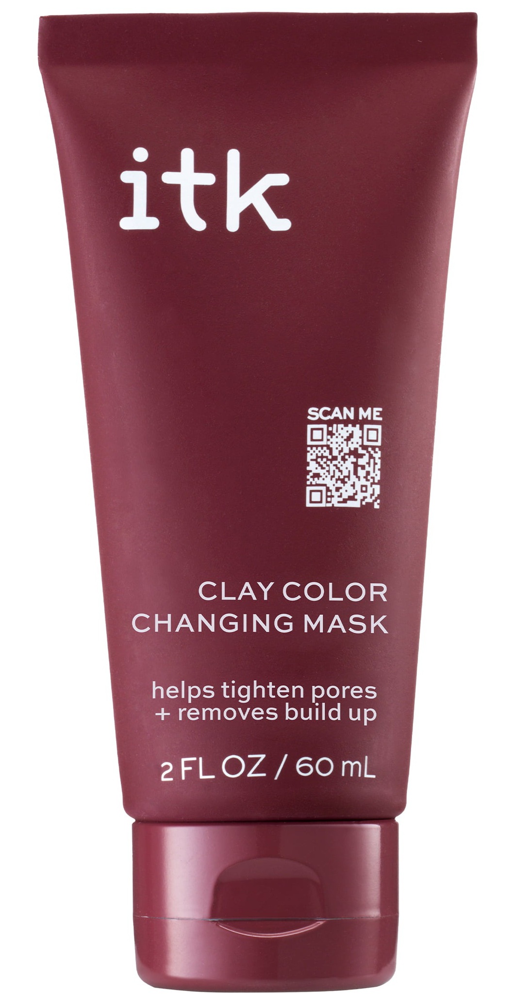 ITK Clay Color Changing Mask With Kaolin Clay |deep Pore Cleanser + Pore Minimizer