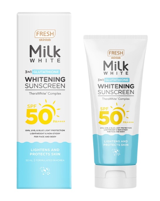 Fresh Skinlab Milk White 3in1 Glutathione Whitening Sunscreen