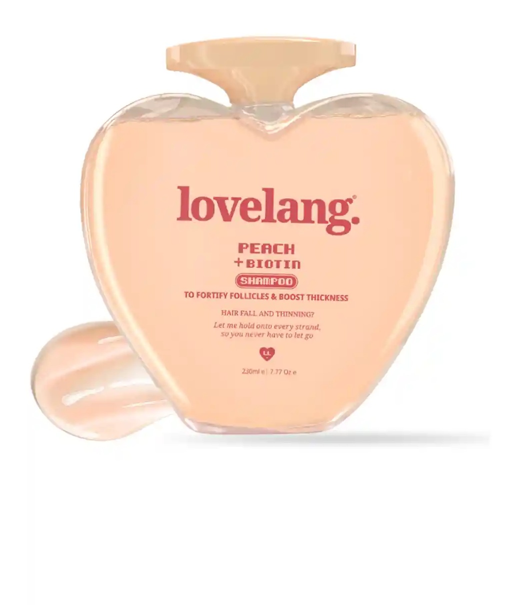 Lovelang Peach + Biotin Shampoo