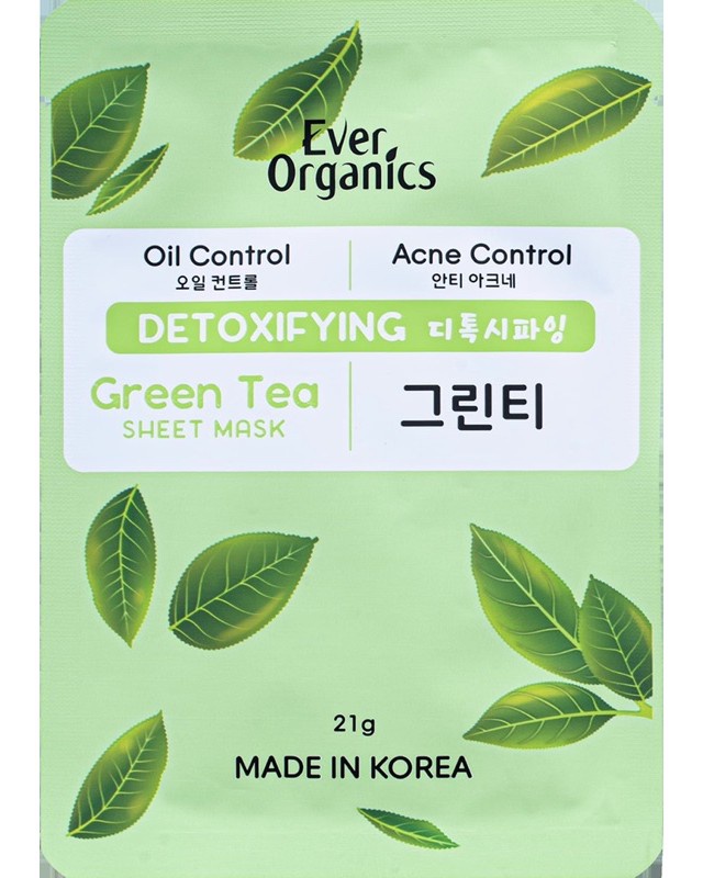 Ever organics Green Tea Sheet Mask