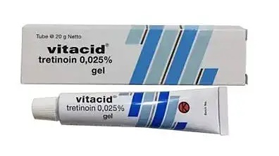 Vitacid Tretinoin Gel 0.025%