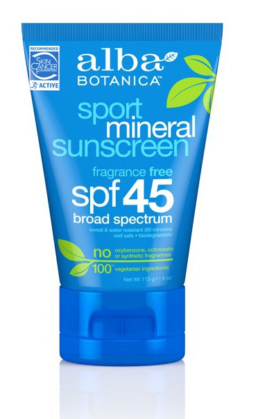 Alba Botanica Sport Mineral Sunscreen Spf 45