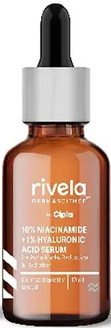 Rivela Dermascience 10% Niacinamide + 1% Hyaluronic Acid Serum