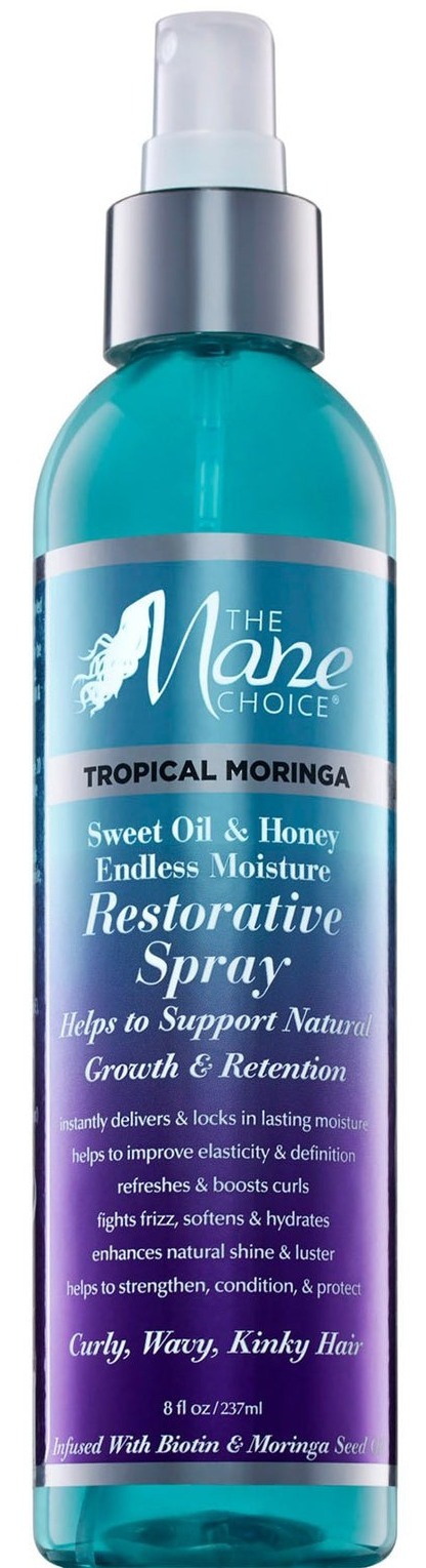 The Mane Choice Tropical Moringa Sweet Oils & Honey Endless Moisture Restorative Spray