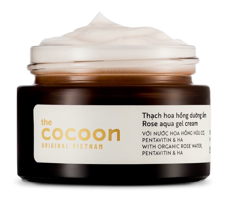the Cocoon Rose Aqua Gel Cream
