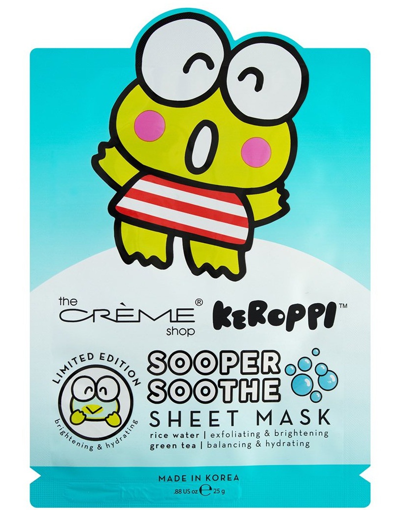 The Creme Shop X Hello Kitty Keroppi Super Soothe Mask