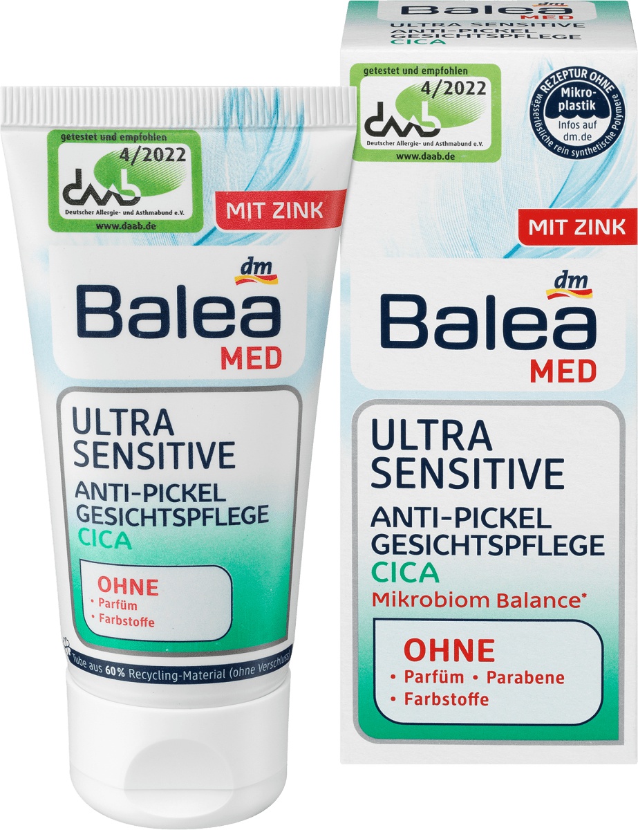 Dm Balea Med Ultra Sensitive Anti-pickel Gesichtspflege Mit Cica