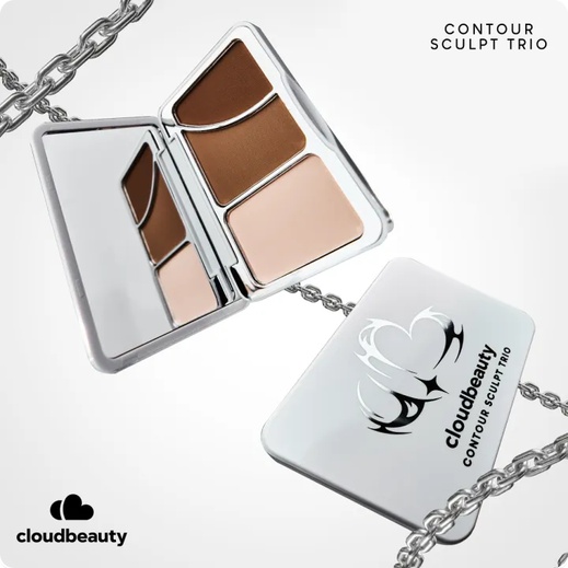 Cloud Beauty Contour Sculpt Trio Palette 11g 02 Neutral