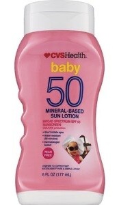 CVS Health Baby SPF 50 Mineral-Based Sun Lotion