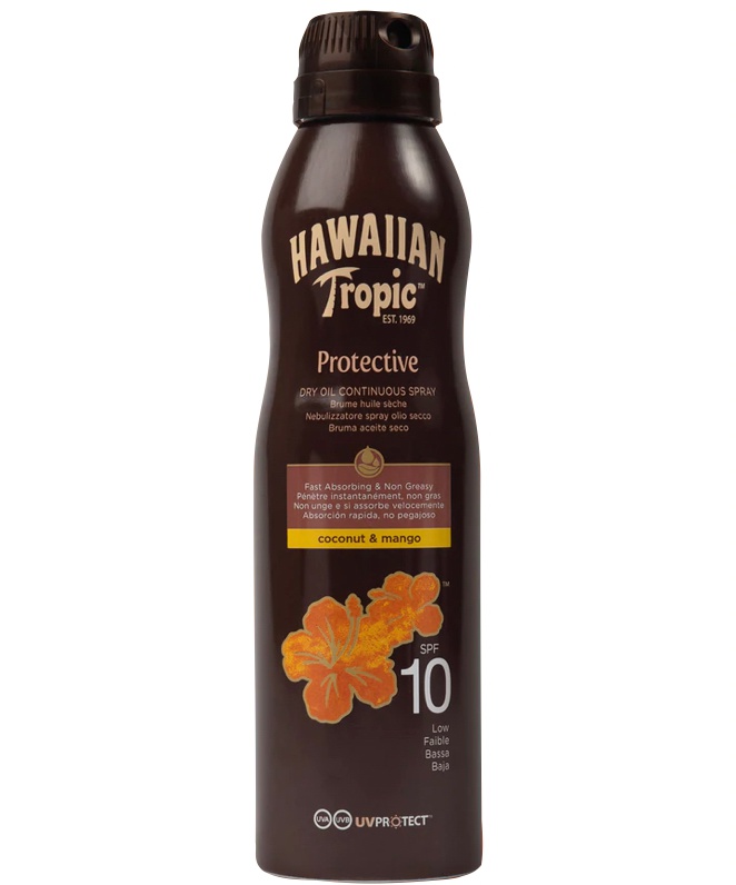 Hawaiian Tropic Protective Dry Oil Continuous Spray SPF 10