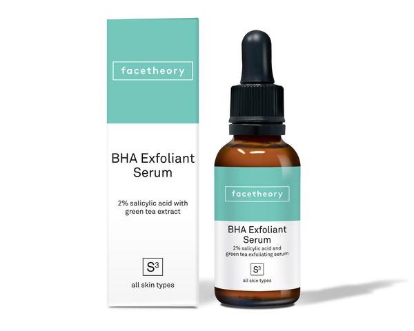 Face Theory Bha Exfoliating Serum S3 With 2% Salicylic Acid And Green Tea Extract - Unscented