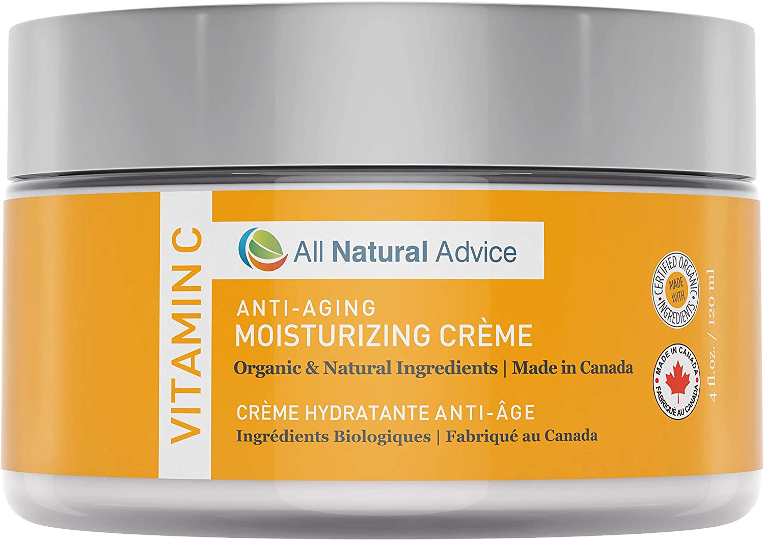 All Natural Advice Crème Hydratante Anti-âge À La Vitamine C