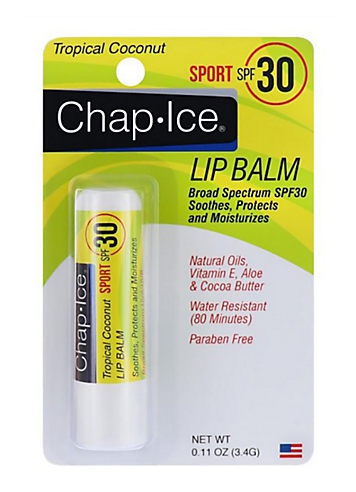 Chap•Ice Tropical Coconut Lip Balm SPF 30