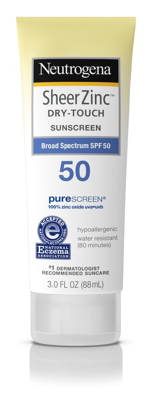 Neutrogena Sheer Zinc Dry-Touch Sunscreen Broad Spectrum Spf 50