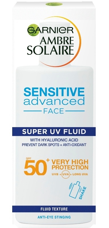 Garnier Ambre Solaire Sensitive Advanced Face Super Uv Fluid Spf 50+