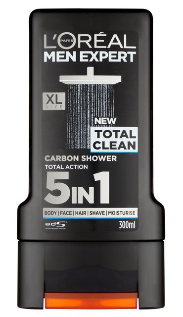 L'Oreal Men Expert Total Clean Carbon Shower Gel 5 In 1
