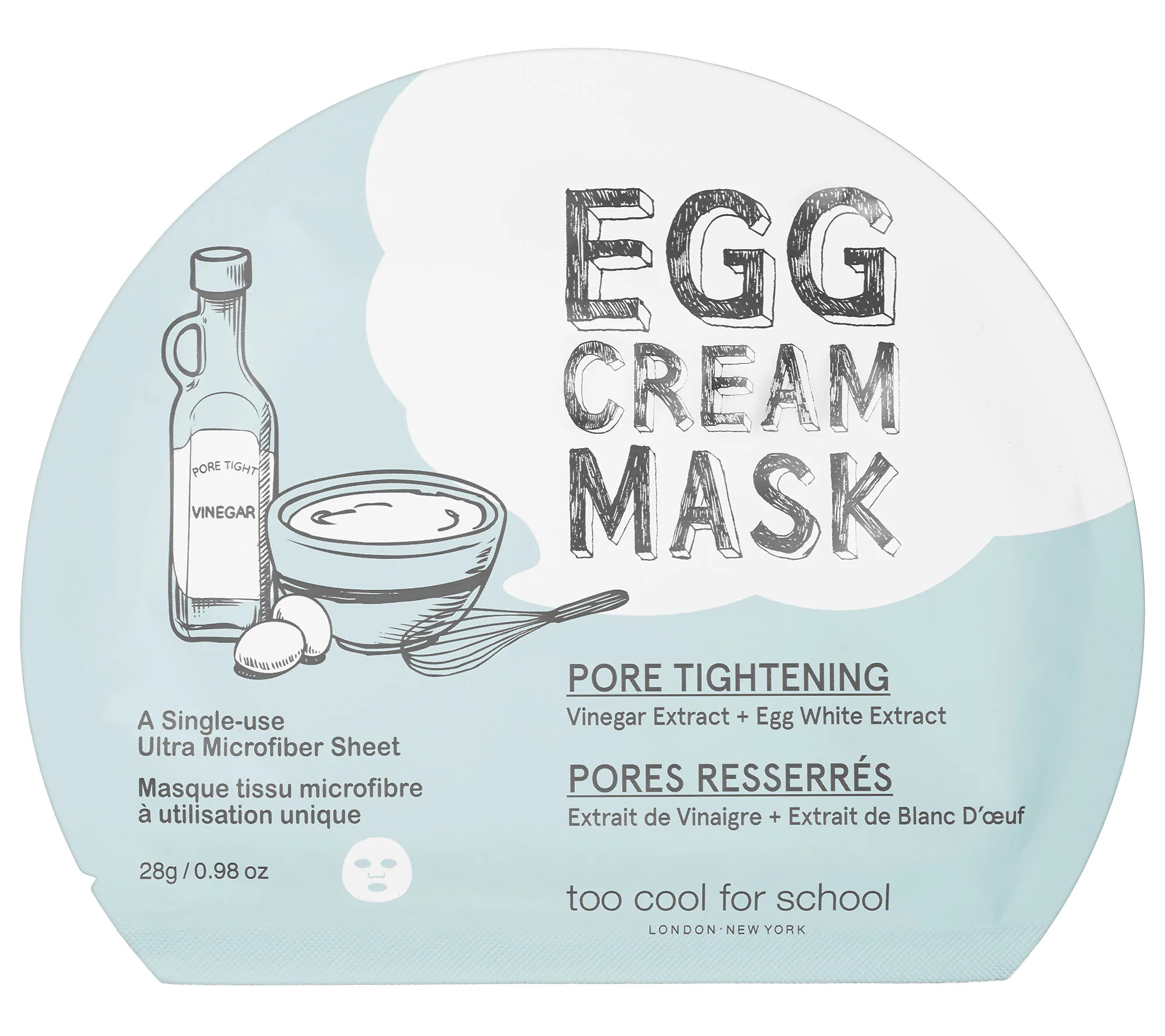 Too Cool For School Egg Cream Mask Pore Tightening