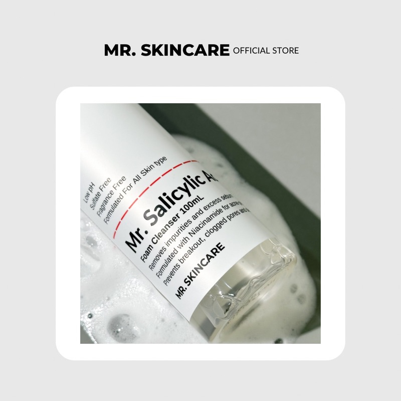 Mr. Skincare Mr. Salicylic Acid 2% Foam Cleanser