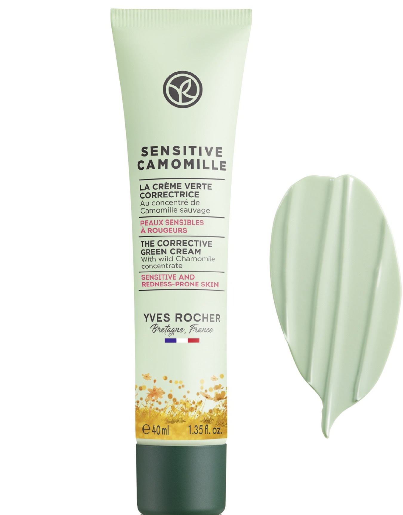Yves Rocher Sensitive Chamomile Green Corrective Cream