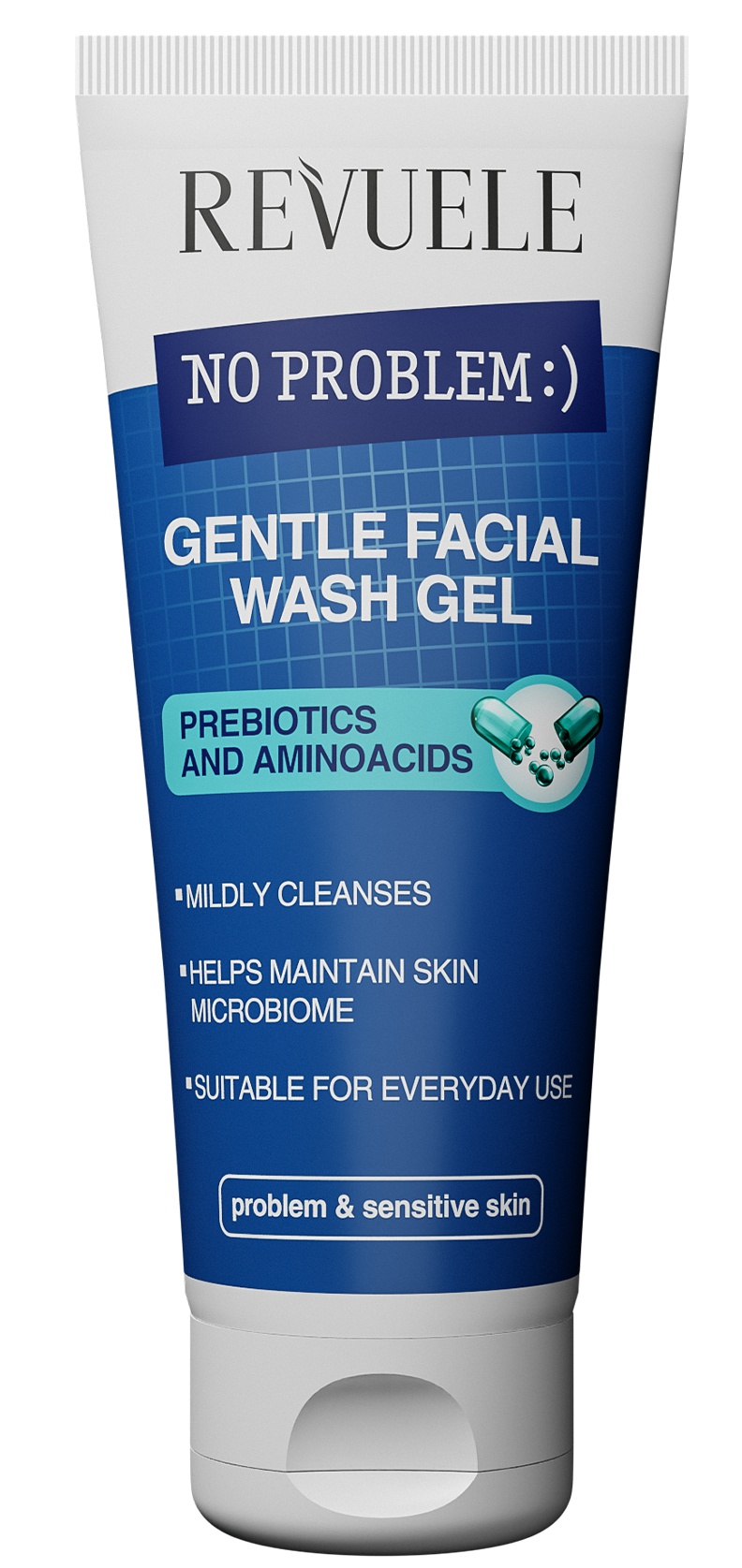 Revuele No Problem Gentle Facial Wash Gel Prebiotics And Aminoacids