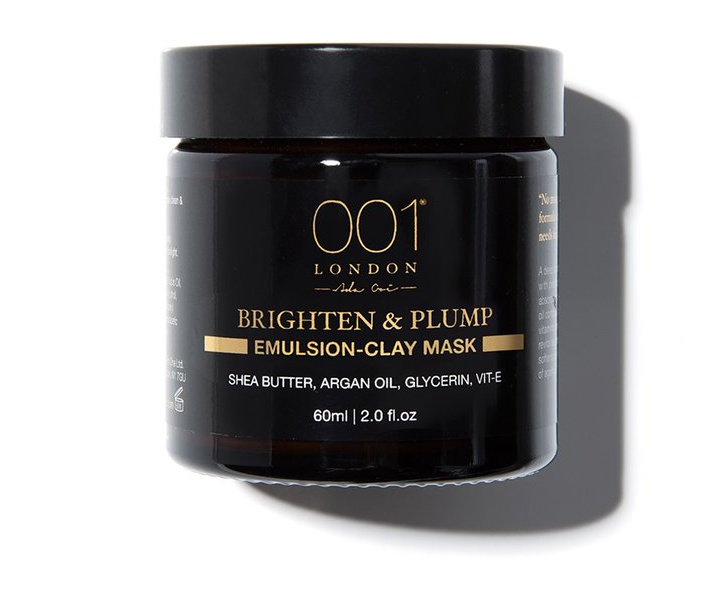 001 skincare Brighten & Plump Emulsion-Clay Mask