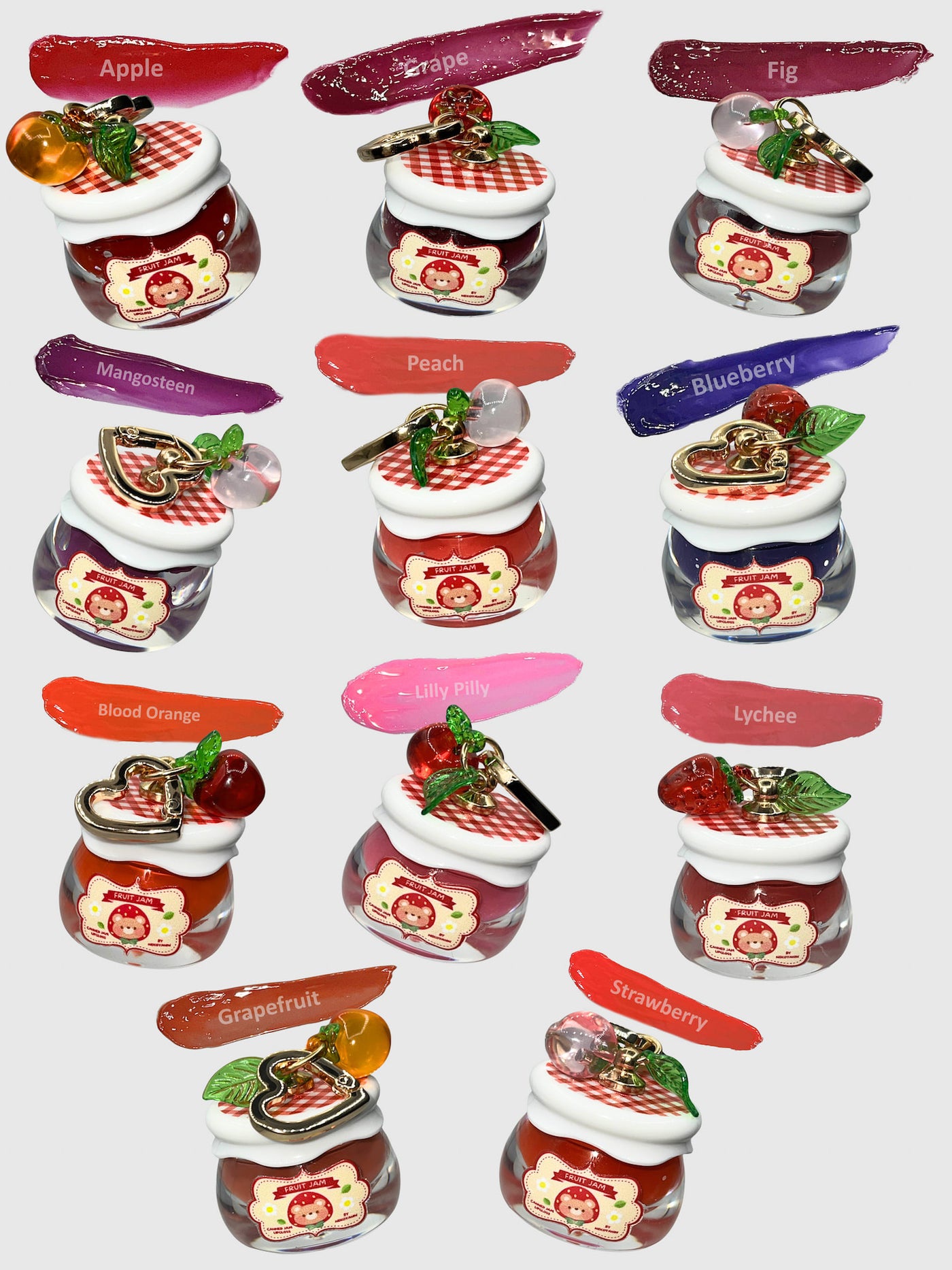 Nekoyanin Fruit Jam Lip Gloss Keychain