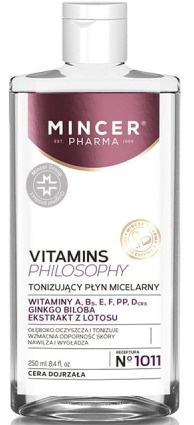MINCER Pharma Vitamins Philosophy Toning Micellar Water