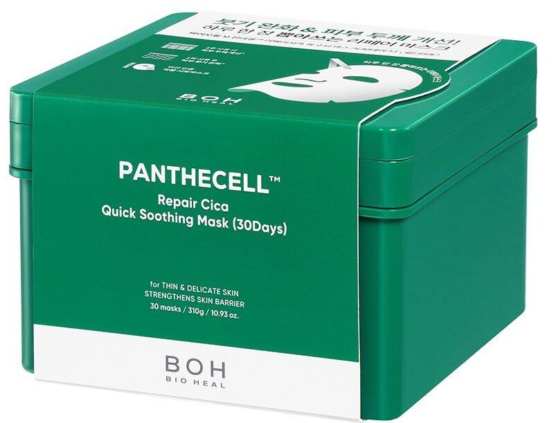 BIO HEAL BOH Panthecell Repair Cica Quick Soothing Mask 30days 30 Sheets