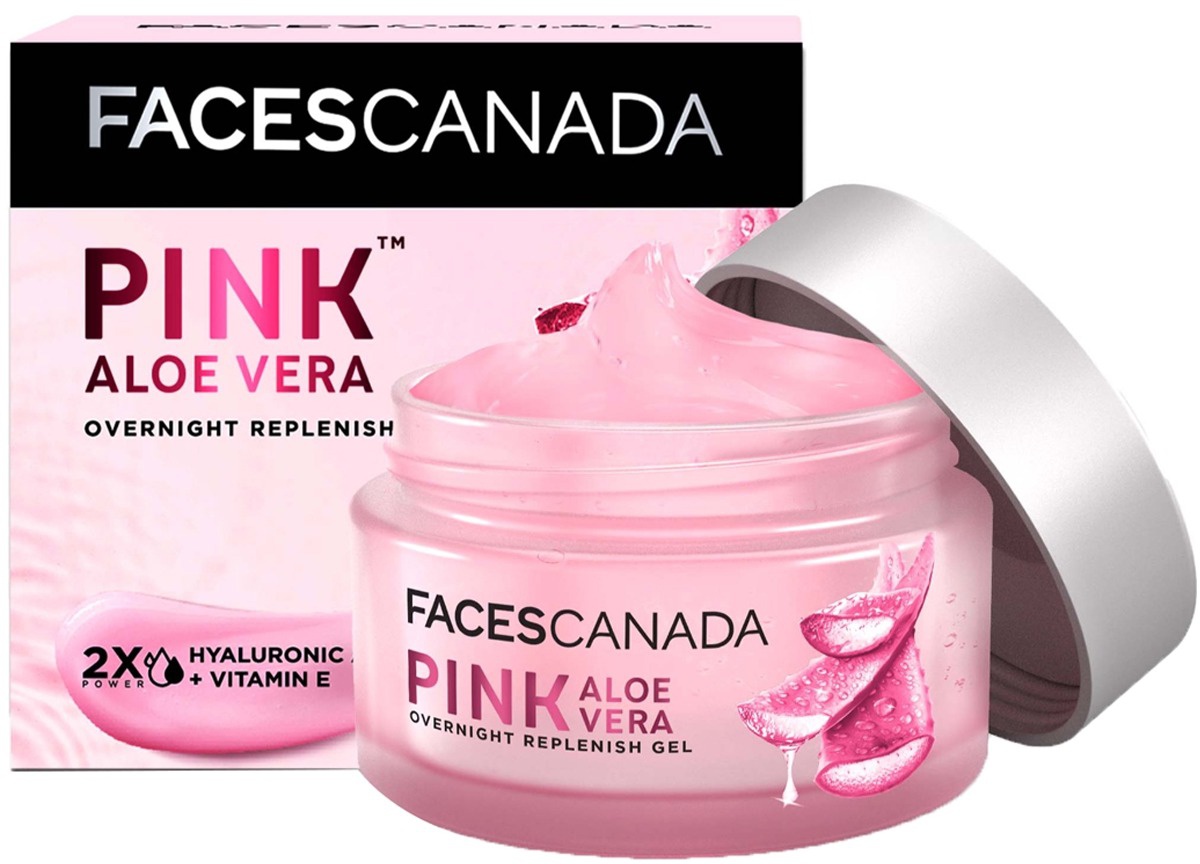 Faces Canada Pink Aloe Vera Overnight Replenish Gel