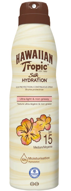 Hawaiian Tropic Silk Hydration Sun Protection Continuous Spray SPF 15