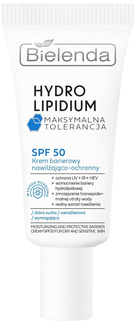 Bielenda Hydro Lipidium Maximum Tolerance Moisturizing And Protective Barrier Cream SPF 50