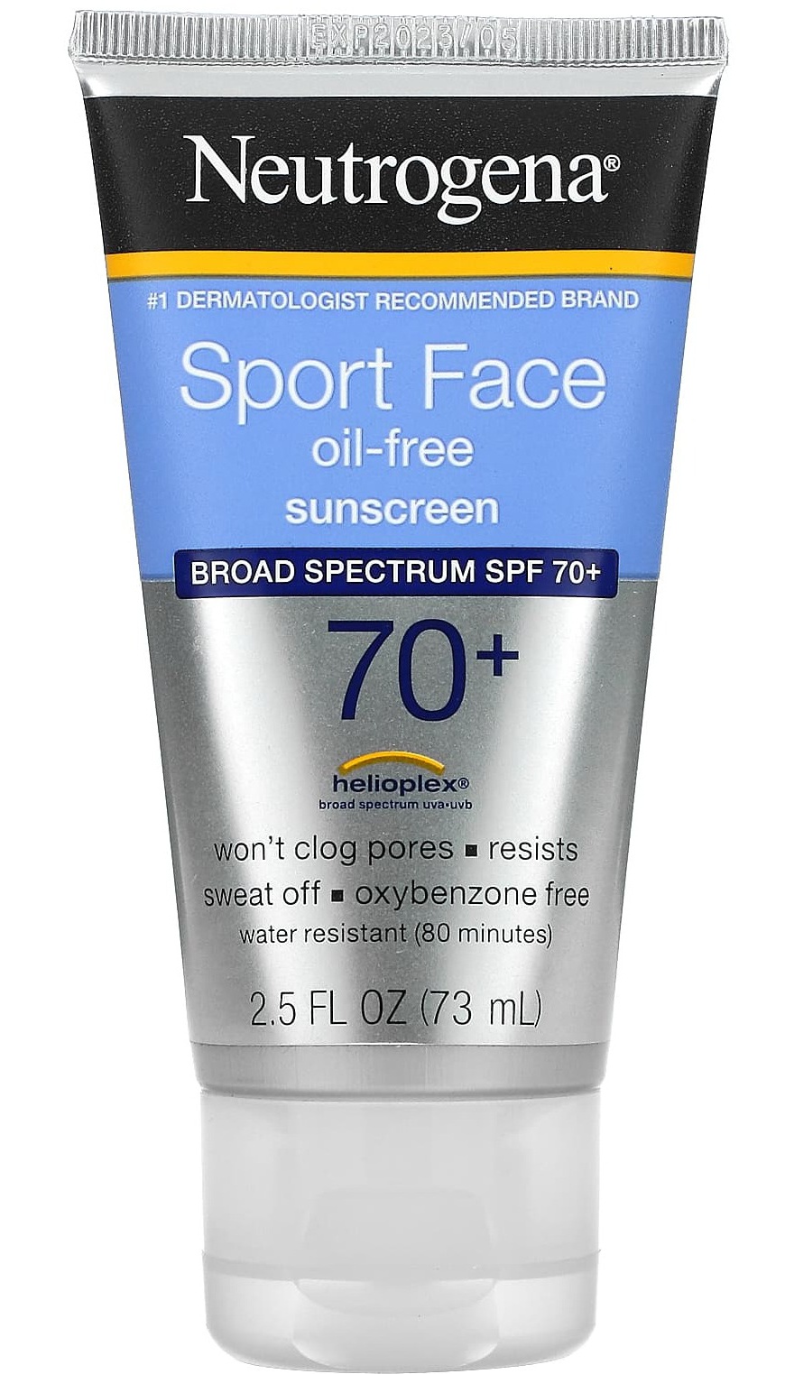 Neutrogena Sport Face Oil-free Lotion Sunscreen Broad Spectrum SPF 70+