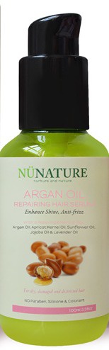 NuNature Argan Oil Repairing Hair Serum