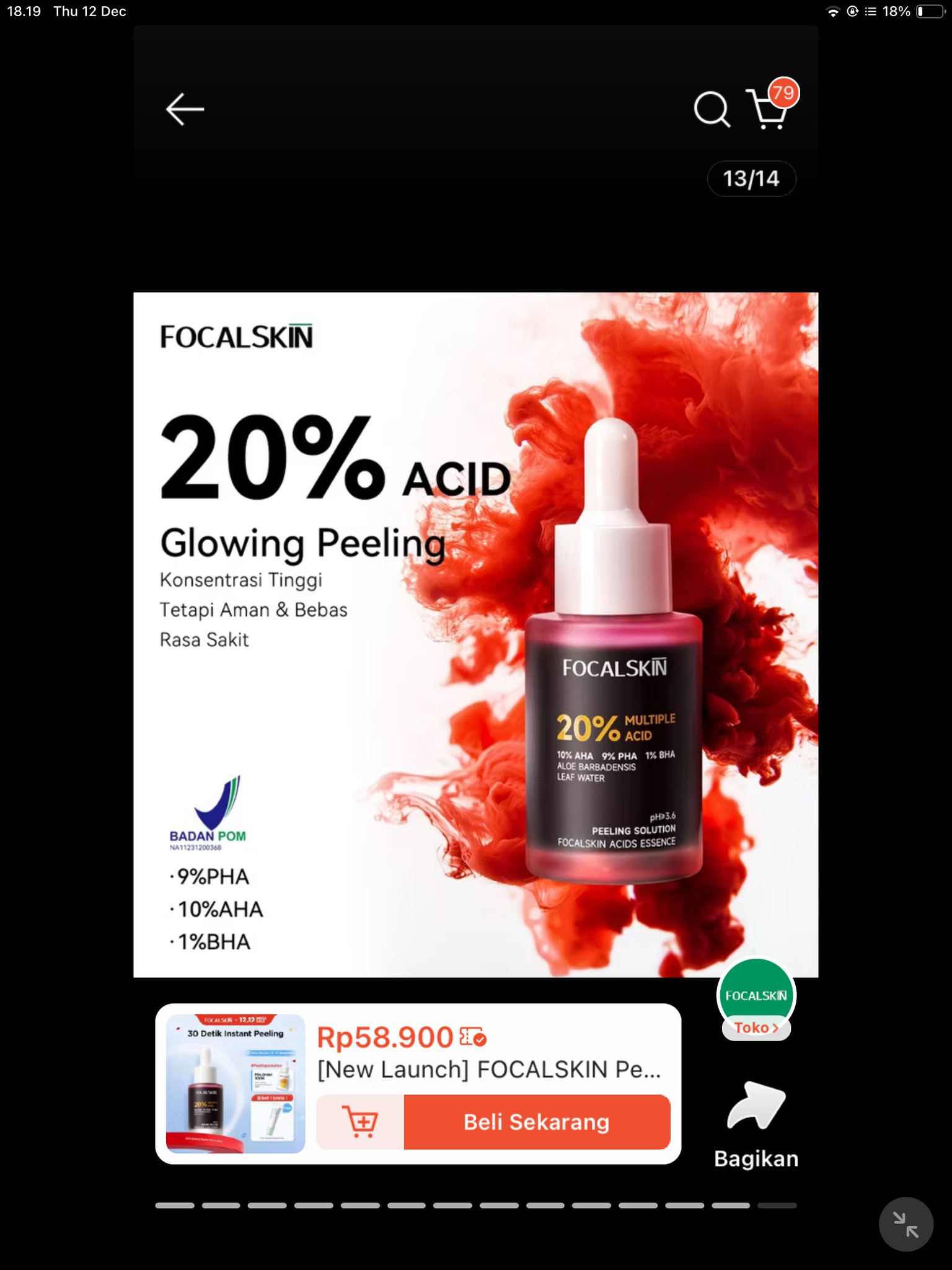 Focalskin Peeling Solution Serum