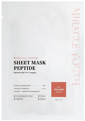 VILLAGE 11 FACTORY Miracle Youth Sheet Mask Peptide